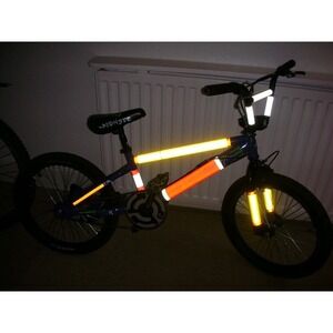 [5x] 3M YELLOW Diamond Reflective Safety Tape Bicycle Sticker VINYL Tape 4" x 9"